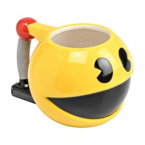 Ceramic Pacman 3D Sculpted Figural Coffee Mug Gift